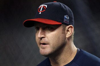 NEW YORK - OCTOBER 09:  Jim Thome #25 of the Minnesota Twins looks on during batting practice against the New York Yankees during Game Three of the ALDS part of the 2010 MLB Playoffs at Yankee Stadium on October 9, 2010 in the Bronx borough of New York Ci