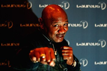 ST. PETERSBURG, RUSSIA - FEBRUARY 17:  :  :  Marvin Hagler poses during the media conference at the Grand Hotel Europe on February 17, 2008 in St.Petersburg, Russia.  (Photo by Dean Mouhtaropoulos/Getty Images for Laureus)