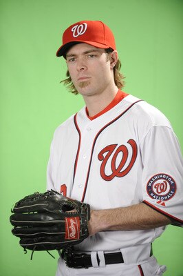 WASHINGTON, DC - DECEMBER 15:  Jayson Werth #28 of the Washington Nationals poses before being introduced to the media on December 15, 2010 at Nationals Park in Washington, DC.  (Photo by Mitchell Layton/Getty Images)