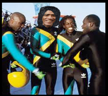 the Jamaican bobsled team.