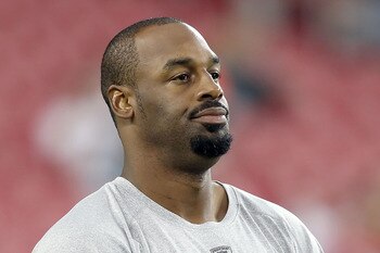 GLENDALE, AZ - SEPTEMBER 02:  Quarterback Donovan McNabb #5 of the Washington Redskins warms up before the preseason NFL game against the Arizona Cardinals at the University of Phoenix Stadium on September 2, 2010 in Glendale, Arizona. The Cardinals defea
