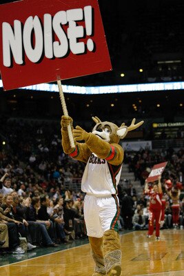 Even the Bucks' mascot get's more attention than Jamison's Cavs these days...