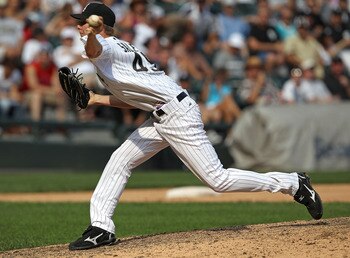 CHICAGO - AUGUST 29: Chris Sale #49 of the Chicago White Sox pitches against the New York Yankees at U.S. Cellular Field on August 29, 2010 in Chicago, Illinois. The Yankees defeated the White Sox 2-1. (Photo by Jonathan Daniel/Getty Images)
