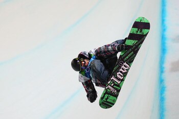 VANCOUVER, BC - FEBRUARY 17:  Scott Lago of The United States competes in the Snowboard Men's Halfpipe on day six of the Vancouver 2010 Winter Olympics at Cypress Snowboard & Ski-Cross Stadium on February 17, 2010 in Vancouver, Canada.  (Photo by Cameron