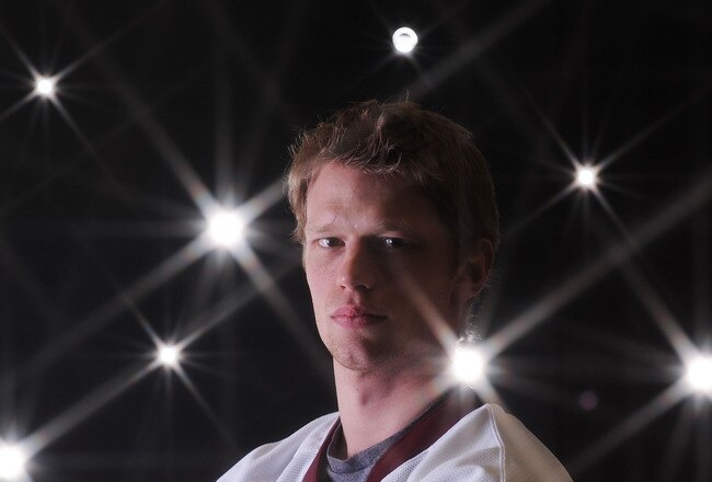 RALEIGH, NC - JANUARY 30:  (EDITORS NOTE: A special effects camera filter was used for this image.) Eric Staal #12 of the Carolina Hurricanes for Team Staal poses for a portrait before the 58th NHL All-Star Game at RBC Center on January 30, 2011 in Raleig