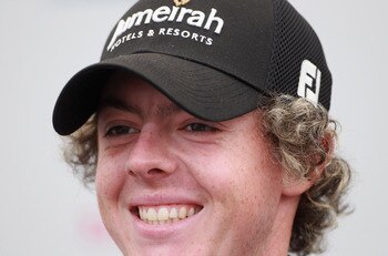 DUBAI, UNITED ARAB EMIRATES - NOVEMBER 24:  Rory McIlroy of Northern Ireland talks to the media during a press conference prior to the start of the Dubai World Championship on the Earth Course, Jumeirah Golf Estates on November 24, 2010 in Dubai, United A