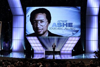 LOS ANGELES, CA - JULY 14:  Atmospher onstage during the Arthur Ashe Courage Award presentation during the 2010 ESPY Awards at Nokia Theatre L.A. Live on July 14, 2010 in Los Angeles, California.  (Photo by Kevin Winter/Getty Images)