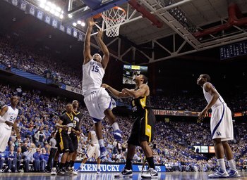 LEXINGTON, KY - DECEMBER 23:  DeMarcus Cousins #15 of the Kentucky Wildcats shoots the ball during the game against the Long Beach State 49ers at Rupp Arena on December 23, 2009 in Lexington, Kentucky.  (Photo by Andy Lyons/Getty Images)