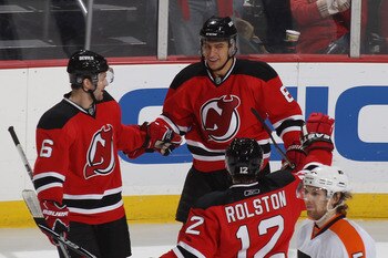 The Patrik Elias-Dainius Zubrus-Brian Rolston line has been a key cog in the Devils turnaround.