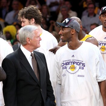 Jerry West and Kobe Bryant