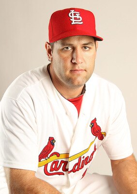 JUPITER, FL - FEBRUARY 24:  Lance Berkman #7 of the St. Louis Cardinals poses for a portrait during Photo Day at Roger Dean Stadium on February 24, 2011 in Jupiter, Florida.  (Photo by Mike Ehrmann/Getty Images)