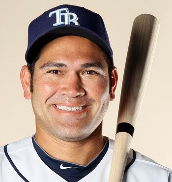 FT. MYERS, FL - FEBRUARY 22:  Johnny Damon #22 of the Tampa Bay Rays poses for a portrait during the Tampa Bay Rays Photo Day on February 22, 2011 at the Charlotte Sports Complex in Port Charlotte, Florida.  (Photo by Elsa/Getty Images)