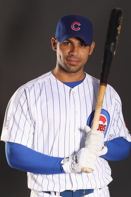 MESA, AZ - FEBRUARY 22:  Carlos Pena of the Chicago Cubs poses for a portrait during media photo day at Finch Park on February 22, 2011 in Mesa, Arizona.  (Photo by Ezra Shaw/Getty Images)