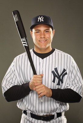 TAMPA, FL - FEBRUARY 23:  Russell Martin #55 of the New York Yankees poses for a portrait on Photo Day at George M. Steinbrenner Field on February 23, 2011 in Tampa, Florida.  (Photo by Al Bello/Getty Images)