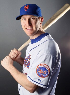 PORT ST. LUCIE, FL - FEBRUARY 24:  Jason Bay #44 of the New York Mets poses for a portrait during the New York Mets Photo Day on February 24, 2011 at Digital Domain Park in Port St. Lucie, Florida.  (Photo by Elsa/Getty Images)