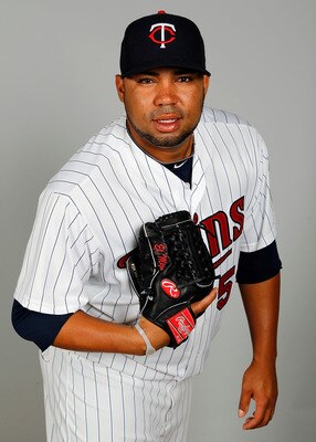 FORT MYERS, FL - FEBRUARY 25:  Pitcher Jose Mijares #50 of the Minnesota Twins poses for a photo during photo day at Hammond Stadium on February 25, 2011 in Fort Myers, Florida.  (Photo by J. Meric/Getty Images)