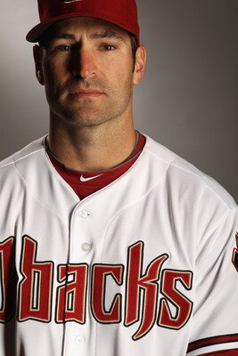 SCOTTSDALE, AZ - FEBRUARY 21:  Xavier Nady #22 of the Arizona Diamondbacks poses for a portrait at Salt River Fields at Talking Stick on February 21, 2011 in Scottsdale, Arizona.  (Photo by Ezra Shaw/Getty Images)