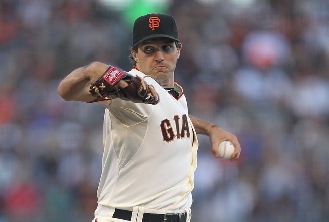 SAN FRANCISCO - JUNE 28:  Barry Zito #75 of the San Francisco Giants pitches against the Los Angeles Dodgers during an MLB game at AT&T Park on June 28, 2010 in San Francisco, California.  (Photo by Jed Jacobsohn/Getty Images)
