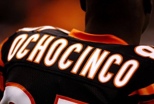 NEW ORLEANS - AUGUST 14:  Wide receiver Chad Ochocinco #85 of the Cincinnati Bengals is shown during a preseason game against the New Orleans Saints on August 14, 2009 at the Superdome in New Orleans, Louisiana. (Photo by Chris Graythen/Getty Images)