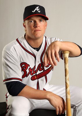 LAKE BUENA VISTA, FL - FEBRUARY 21: Nate McLouth #13 of the Atlanta Braves during Photo Day at  Champion Stadium at ESPN Wide World of Sports of Complex on February 21, 2011 in Lake Buena Vista, Florida.  (Photo by Mike Ehrmann/Getty Images)