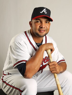 LAKE BUENA VISTA, FL - FEBRUARY 21:  Alex Gonzalez # 2 of the Atlanta Braves during Photo Day at  Champion Stadium at ESPN Wide World of Sports of Complex on February 21, 2011 in Lake Buena Vista, Florida. (Photo by Mike Ehrmann/Getty Images)