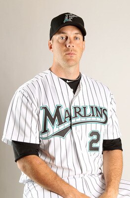 JUPITER, FL - FEBRUARY 23: Shawn Hill #25 of the Florida Marlins during Photo Day at Roger Dean Stadium on February 23, 2011 in Jupiter, Florida.  (Photo by Mike Ehrmann/Getty Images)