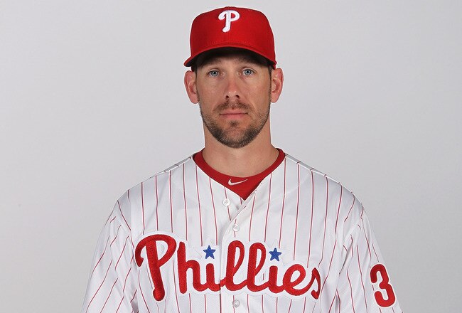 CLEARWATER, FL - FEBRUARY 22:  Cliff Lee #33 of the Philadelphia Phillies poses for a photo during Spring Training Media Photo Day at Bright House Networks Field on February 22, 2011 in Clearwater, Florida.  (Photo by Nick Laham/Getty Images)