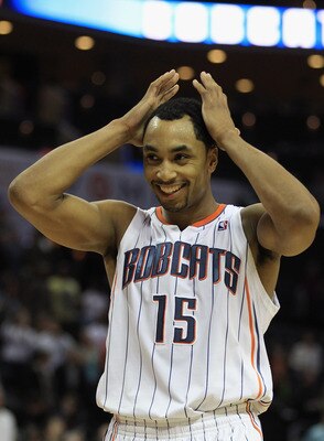 CHARLOTTE, NC - FEBRUARY 25:  Gerald Henderson #15 of the Charlotte Bobcats reacts to a play during their game against the Sacramento Kings at Time Warner Cable Arena on February 25, 2011 in Charlotte, North Carolina. NOTE TO USER: User expressly acknowle