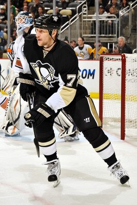 PITTSBURGH, PA - MARCH 13:  Alex Kovalev #72 of the Pittsburgh Penguins skates against the Edmonton Oilers on March 13, 2011 at CONSOL Energy Center in Pittsburgh, Pennsylvania.  (Photo by Jamie Sabau/Getty Images)