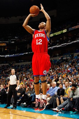 Evan Turner takes a shot.