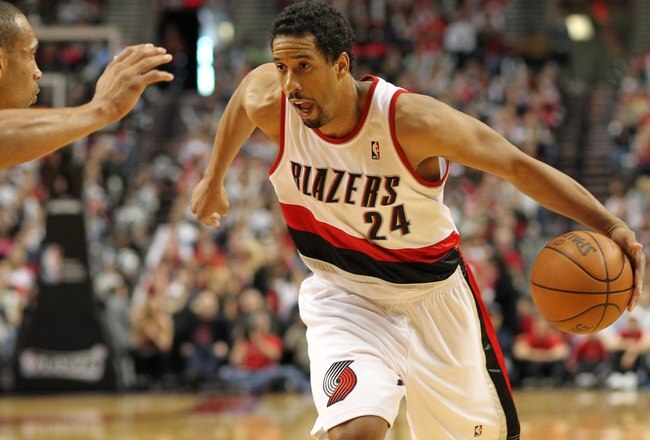 PORTLAND, OR - APRIL 24:  Andre Miller #24 of the Portland Trail Blazers drives against the Phoenix Suns during Game Four of the Western Conference Quarterfinals of the NBA Playoffs on April 24, 2010 at the Rose Garden in Portland, Oregon. NOTE TO USER: U