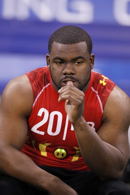 INDIANAPOLIS, IN - FEBRUARY 27: Running back Mark Ingram of Alabama looks on during the 2011 NFL Scouting Combine at Lucas Oil Stadium on February 27, 2011 in Indianapolis, Indiana. (Photo by Joe Robbins/Getty Images)