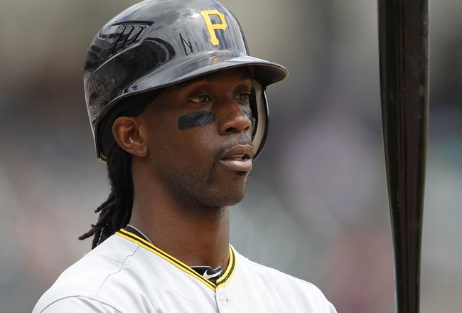 DETROIT - JUNE 13: Andrew McCutchen #22 of the Pittsburgh Pirates bats in the sixth inning against the Detroit Tigers during the game on June 12, 2010 at Comerica Park in Detroit, Michigan. The Tigers defeated the Pirates 4-3.  (Photo by Leon Halip/Getty