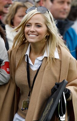NEWPORT, WALES - OCTOBER 02:  Amy Mickelson of the USA smiles during the rescheduled Afternoon Foursome Matches during the 2010 Ryder Cup at the Celtic Manor Resort on October 2, 2010 in Newport, Wales.  (Photo by Sam Greenwood/Getty Images)