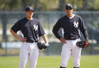 Brandon Laird with idol A-rod.