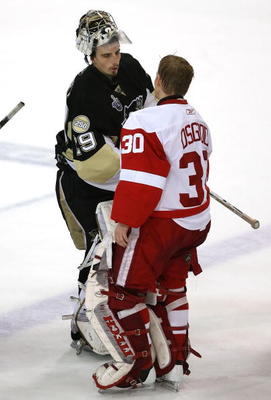 Both goaltenders played spectacularly in the 2008 playoffs but neither earned the Conn Smythe or the bid for 2008.