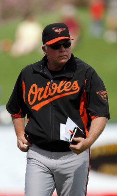 LAKELAND, FL - MARCH 04: Baltimore Orioles manager Buck Showalter #26 prior to the start of the game against the Detroit Tigers at Joker Marchant Stadium on March 4, 2011 in Lakeland, Florida. The Orioles defeated the Tigers 6-2. Photo by Leon Halip/Getty
