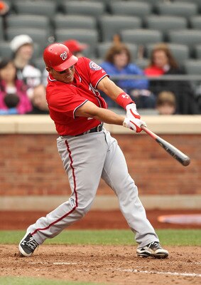NEW YORK, NY - APRIL 10:  Ivan Rodriguez #7 of the Washington Nationals in action against the New York Mets during their game on April 10, 2011 at Citi Field in the Flushing neighborhood of the Queens borough of New York City.  (Photo by Al Bello/Getty Im