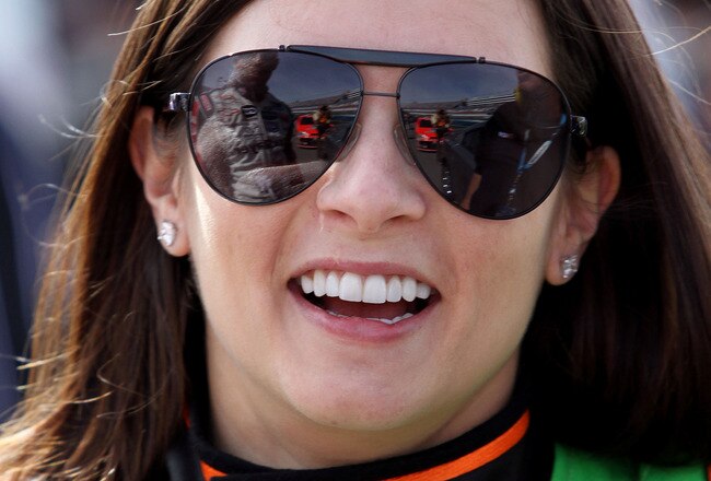 LAS VEGAS, NV - MARCH 05:  Danica Patrick, driver of the #7 GoDaddy.com Chevrolet, stands on the grid during the NASCAR Nationwide Series Sam's Town 300 at Las Vegas Motor Speedway on March 5, 2011 in Las Vegas, Nevada.  (Photo by Jerry Markland/Getty Ima