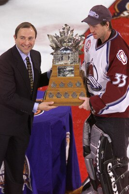 Patrick Roy was unstoppable in 2001 for the Colorado Avalanche.