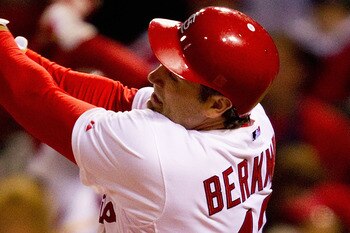 ST. LOUIS, MO - APRIL 4: Lance Berkman #12 of the St. Louis Cardinals looses is bat against the Pittsburgh Pirates at Busch Stadium on April 4, 2011 in St. Louis, Missouri.  (Photo by Dilip Vishwanat/Getty Images)