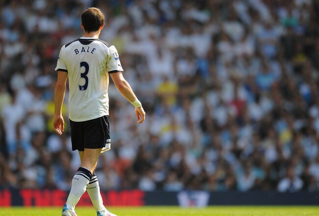 LONDON, ENGLAND - APRIL 23:  Gareth Bale of Spurs looks on during the Barclays Premier League match between Tottenham Hotspur and West Bromwich Albion at White Hart Lane on April 23, 2011 in London, England.  (Photo by Mike Hewitt/Getty Images)