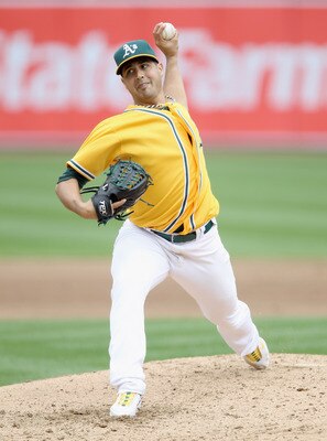OAKLAND, CA - APRIL 20:  Gio Gonzalez #47 of the Oakland Athletics in action against the Boston Red Sox at Oakland-Alameda County Coliseum on April 20, 2011 in Oakland, California.  (Photo by Ezra Shaw/Getty Images)