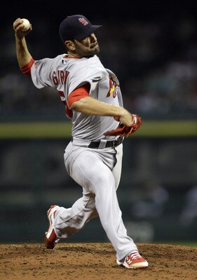 HOUSTON - APRIL 26:  Pitcher Jaime Garcia #54 of the St. Louis Cardinals throws against the Houston Astros at Minute Maid Park on April 26, 2011 in Houston, Texas.  (Photo by Bob Levey/Getty Images)