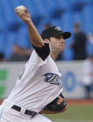 TORONTO, CANADA - MAY 9: Brandon Morrow #23 of the Toronto Blue Jays  throws during MLB action against the Detroit Tigers at the Rogers Centre May 9, 2011 in Toronto, Ontario, Canada. (Photo by Abelimages/Getty Images)