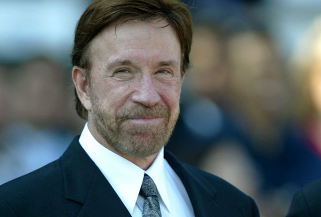 ARCADIA, CA - OCTOBER 25:  Actor Chuck Norris attends the 2003 Breeders' Cup World Thoroughbred Championships hosted by the Oak Tree Racing Association October 25, 2003 at Santa Anita Park in Arcadia, California.  (Photo by Jeff Golden/Getty Images)