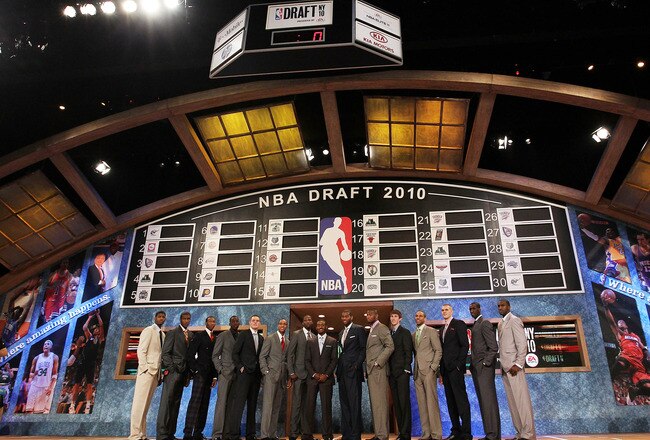 NEW YORK - JUNE 24: NBA Draft prospects pose for a group photo prior to the NBA Draft at Madison Square Garden on June 24, 2010 in New York City. NOTE TO USER: User expressly acknowledges and agrees that, by downloading and or using this photograph, User