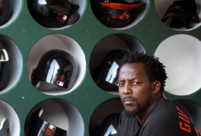 OAKLAND, CA - MAY 27:  Vladimir Guerrero #27 of the Baltimore Orioles looks on against the Oakland Athletics during a Major League Baseball game at the Oakland-Alameda County Coliseum on May 27, 2011 in Oakland, California.  (Photo by Jed Jacobsohn/Getty