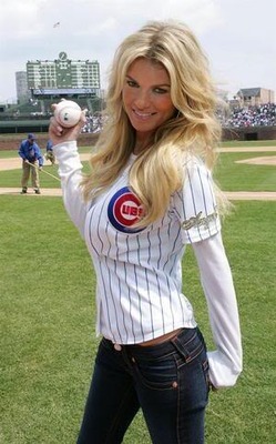 hot girl in baseball jersey