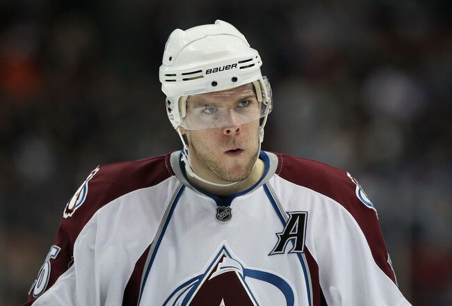 ANAHEIM, CA - FEBRUARY 27:  Paul Stastny #26 of the Colorado Avalanche looks on against the Anaheim Ducks at Honda Center on February 27, 2011 in Anaheim, California.  (Photo by Jeff Gross/Getty Images)